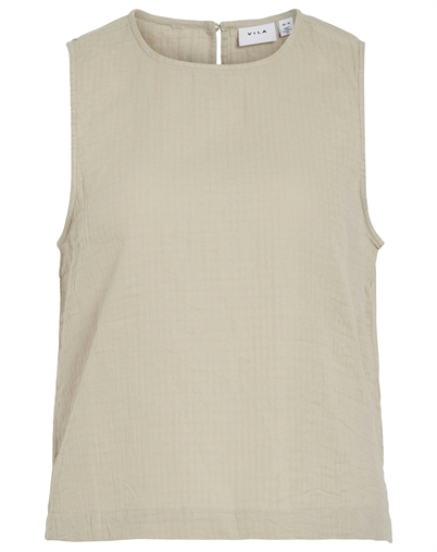 Vila - VILania O-Neck Top - Feather Corey